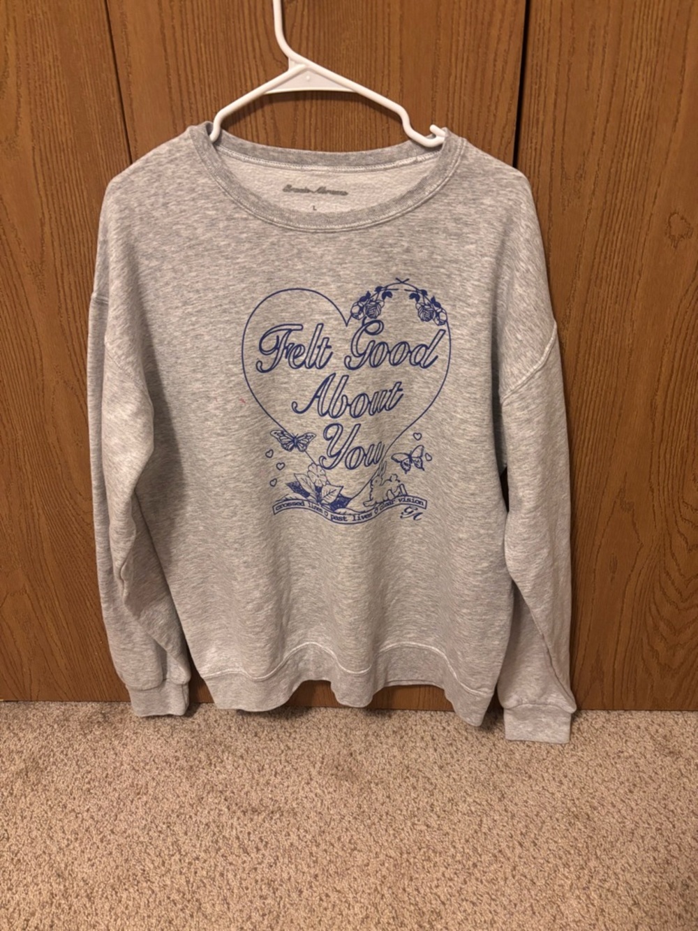 Gracie Abram Felt Good About You Graphic Crewneck Sweatshirt